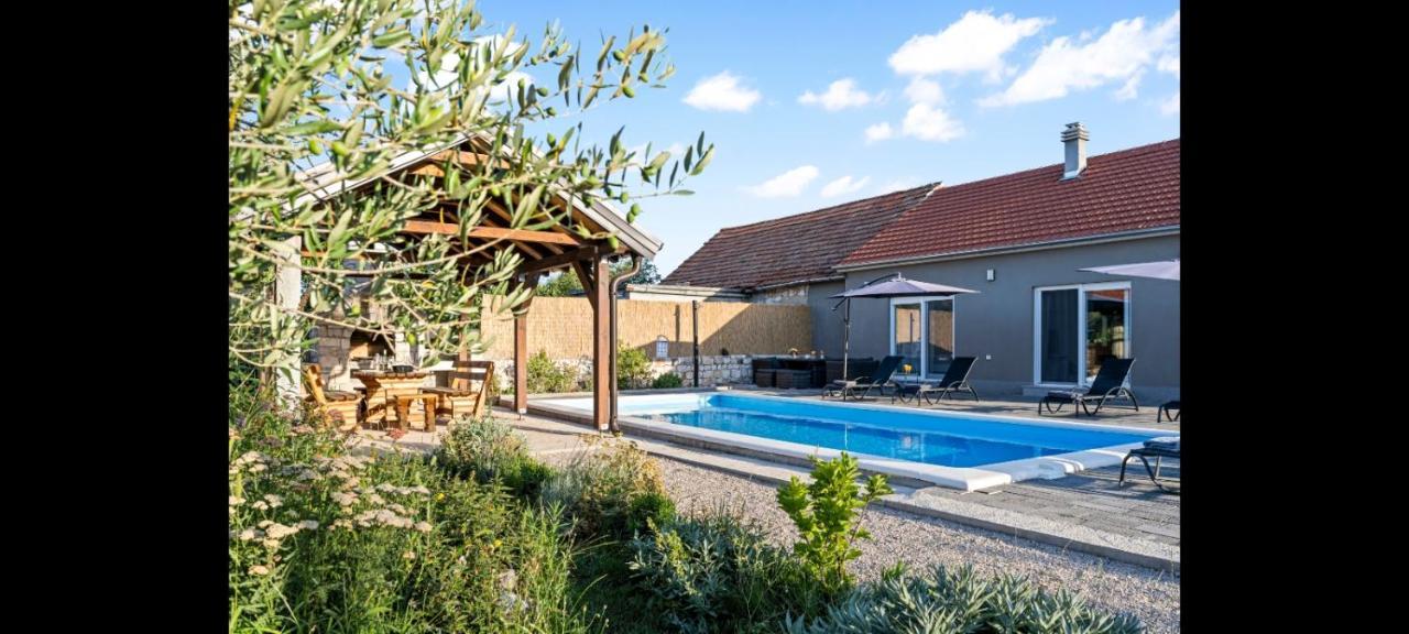 Olive Tree House With Jacuzzi, Wifi And 40M2 Pool Vila Siritovci Exterior foto